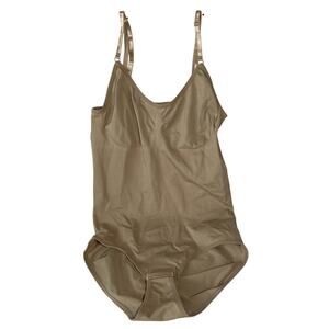 HeyShape Shapewear with Button Snap Bodysuit - Beige - 3X